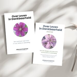 Bundel e-book en journal Over Leven in Dankbaarheid